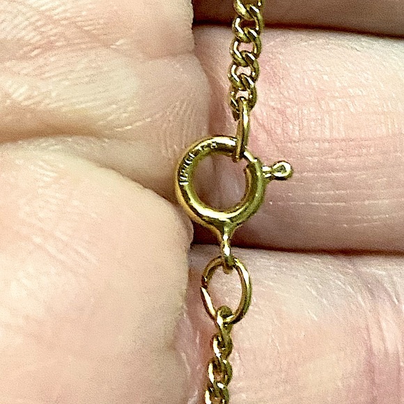 14kt ygp BNIB Blue Ombré Feather Geode Pendant On Necklace - Picture 13 of 14